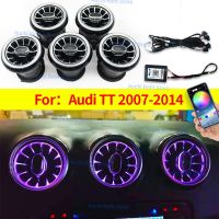 256 Colours LED Air Vents For Audi TT 2007-2014 APP Control Car AC Conditioner Turbo Outlet Decoration Lamp Ambient light Refit Bulbs  LEDs HIDs