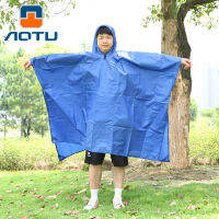 【HOT】 เสื้อกันฝนขี่จักรยานสามในหนึ่งเดียวกระเป๋าเป้กลางแจ้งเสื้อปอนโชเสื่อปิกนิกมัลติฟังก์ชั่นเสื่อปีนเขา AT6927