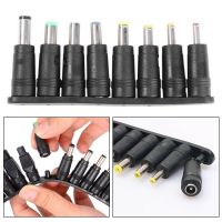 【akula store】Universal 8 in 1 Female AC DC Power Charger Adapter Socket Plug Connector Tips Tool Set for Desktop Laptop Notebook PC Computer