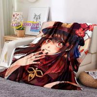 Video Game Genshin Impact Anime Printed Blanket Flannel Blanket Bed Throw Soft Cartoon Printed Bedspread Bedspread Sofa Blanket