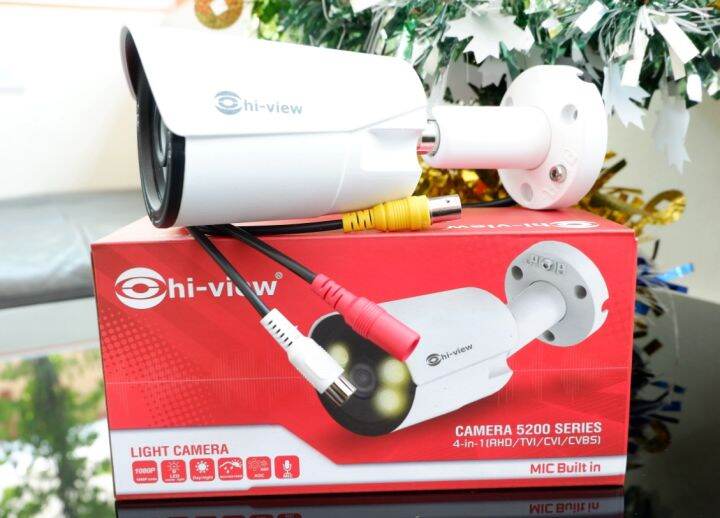 hi-view-กล้องวงจรปิด-bullet-camera-2mp-night-color-รุ่น-ha-524b20ml-บันทึกภาพสี-amp-ไมค์ในตัว