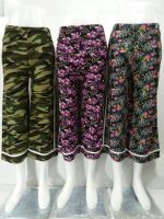 กางเกงผ้าเกาหลีแต่งแถบ เอว26"ยืดสุด42"ยาว33"  (สโพก40"ยืดสุด46") ราคาส่งตัวละ74บาท