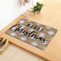 Christmas Doormat Patchwork Home Decoration Non-Slip Doormats Indoor Outdoor Entrance Door Bathroom Entrance Mat