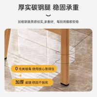 Spot parcel post Simple Small Apartment 4 People 6 Dining Table for People, Household Dining Table, Rectangular Table and Chair Combination, Rental Room Set Table