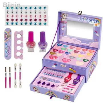 32Pcs Make Up Set for Kids Non Toxic Toys Girl Princess Makeup Kit