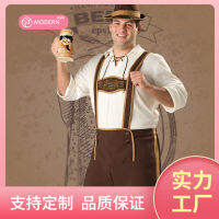 M-3XL Oktoberfest German Bavaria Mens Beer Dress เครื่องแบบฮาโลวีน