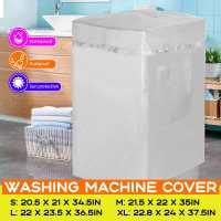 Washing Machine Cover Drum Pulsator Waterproof Sunscreen Top-opening Protective Cover Coating Loading Dustproof Case with Pocket Washer Dryer Parts  A