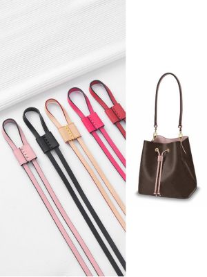 suitable for LV neonoe bucket bag drawstring replacement bundle mouth shrinkage rope slider real leather strap accessories single purchase