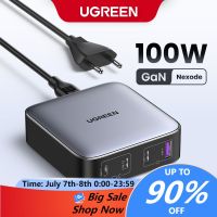 Ugreen GaN ที่ชาร์จเร็ว 100W USB C PD สําหรับ Macbook 4 พอร์ต USB Type C iPhone Samsung ef