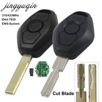 jingyuqin Cut Blade Car Remote Key FOB for BMW EWS X3 X5 Z3 Z4 1357 Series E38 E39 E46 315433MHz ID44 Chip Transmitter