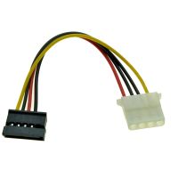 【100%-New】 AYAAN EMPORIUM 4พิน Molex IDE ตัวเมียเป็น15pin Serial ATA สายสำหรับแหล่งจ่ายไฟตัวเมียสำหรับ SATA SSD D ปลั๊ก15พินแปลง SATA