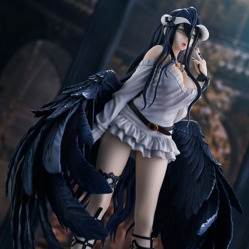 Overlord Albedo Figura Anime, Em Pé Menina Sexy, PVC Adulto Action Figure,  Série Decoração Do Carro, Coleção Modelo Brinquedos, Presente, 21cm