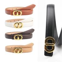 New Alloy Buckle Belt Versatile Cowhide Fashion Matching Ladies