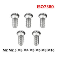 5/10/20/50PCS Hex Socket Button Head Screws Allen Bolt Screw ISO7380 304 Stainless Steel 10.9 Grade M2 M2.5 M3 M4 M5 M6 M8 M10 Screw Nut Drivers