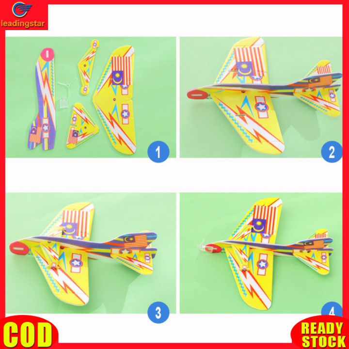 leadingstar-rc-authentic-360-degrees-fly-back-gliders-styrofoam-planes-model-assembled-developmental-toy-random-deliver
