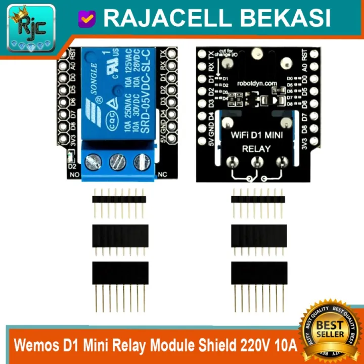 Wemos D1 Mini Relay Module Shield 220V 10A for D1mini project | Lazada ...
