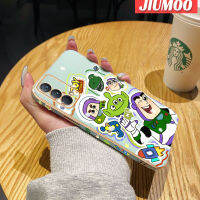 เคส JIUMOO สำหรับ Realme GT เคส Master กับการ์ตูนมอนสเตอร์กันกระแทกขอบด้านข้างเคสโทรศัพท์สี่เหลี่ยมนุ่มหรูหราแบบดั้งเดิมเคสป้องกันกล้องฝาหลังเต็มรูปแบบ