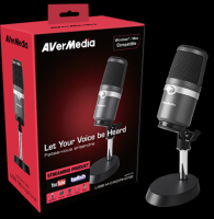 AverMedia AM310 คือไมค์ USB แบบ Plug and play  บันทึกเสียงคุณภาพสูง Podcast ,Streaming  ที่ต้องการเนื้อเสียงที่ใสกว่าและอิ่มกว่าไมค์ทั่วไป ประกันศูนย์