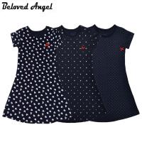 2018 Girls Dress 100% Cotton Summer Print Teenagers Dresses for Girls Designer Princess Party Dress Baby Kids Party Wear 1-13Y  by Hs2023