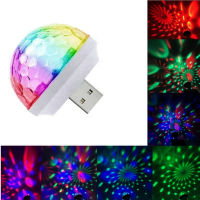 ไฟกระพริบ ไฟเทคปาร์ตี้ ไฟดิสโก้ mini usb led   light led ball light กระพริบตามจังหวะเพลง ขนาดกระทัดรัด/C024