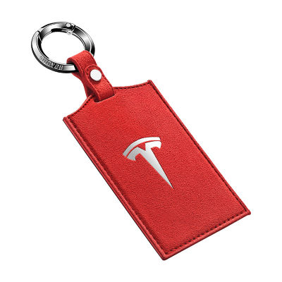 ใช้ได้กับ Tesla Model3เคสกุญแจหนังนิ่มชุดคีย์การ์ดกระเป๋าใส่บัตรประจำตัว