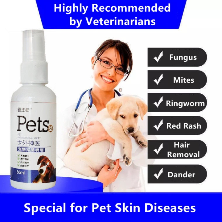 Pet Wound Spray Puainta Antifungal Spray Mange Treatment for Dogs Pet ...