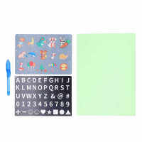 Luminous Drawing Board กันน้ำ Anti Drop Scratchproof 3D แบตเตอรี่ Powered Fluorescent Drawing Board สำหรับคริสต์มาสสำหรับเด็ก For