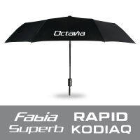 รถรุ่นโลโก้ร่มสำหรับ Octavia Fabia Rapid Superb Kodiaq Scala Karoq Citigo Kamiq Roomster อุปกรณ์ป้องกันรังสียูวีอัตโนมัติ