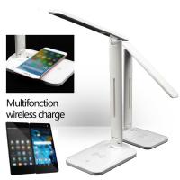 Wireless Charger 2 In 1 LED Table Desk Lamp Multi-Function Reading Light with DC 5V USB Charging Port For Mobile Phone Charge