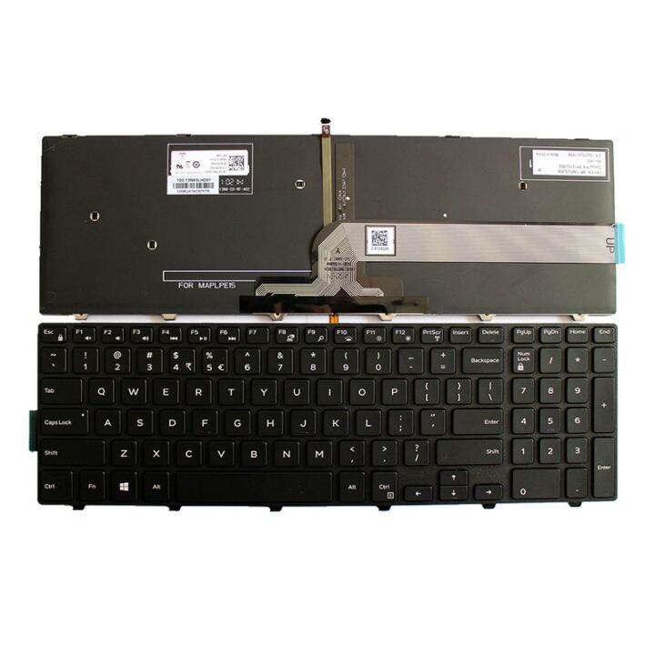 us-keyboard-for-dell-pk1313g3a00-mp-13n73us-698-490-00h07-0d01-0kpp2c-okpp2c-kpp2c-v147225as1-with-backlit-frame