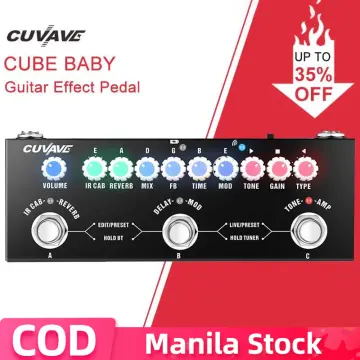 CUVAVE CUBE BABY Portable Multifunctional Electric Guitar Combined Effect  Pedal -black 