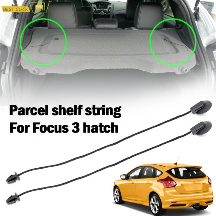 2pcs For Ford Focus 3 Mk3 Hatchback 2012 2018 Interior Rear Parcel Shelf String Inner Tonneau 