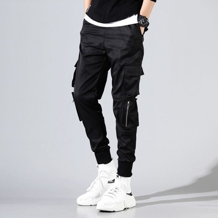 2020 Fashion Hip Hop Mens Cargo Pants Streetwear Overalls Men