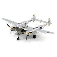 เครื่องบินโมเดลเครื่องบินรบ P-38แบบอเมริกัน1:72แบบจำลองย่อขนาด WWII ใบพัดคู่ของสะสมจัดแสดงของเล่นสำหรับแฟนคลับผู้ใหญ่