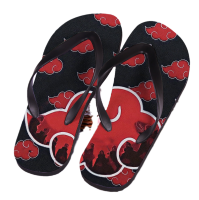 Naruto Peripheral Slippers Cartoon Kakashi Sasuke Flip Flops Sandals Home Shoes Beach Shoes Printing for Both Men and Women Gift House Slippers