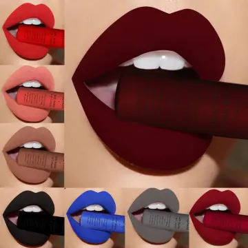 12 Colors Matte Lipstick Tubes Waterproof Long Lasting Sexy Purple Lipstick  Pigments Makeup Never Fade Away - AliExpress