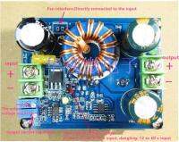 โมดูล12-80V Step To Up 600W 12-60V CV ให้ CC Boost ปรับได้ DC-DC วงจรไฟฟ้าและชิ้นส่วน