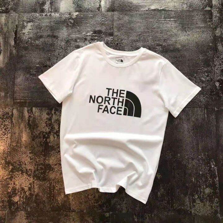 มีเช็น-north-face-เสื้อยืดผ้าฝ้ายพิมพ์ลายคลาสสิก2021แบบใหม่เท่ๆ-north-face-แขนเสื้อแขนสั้นคอกลมโลโก้ยอดนิยมสำหรับผู้หญิงและผู้ชาย