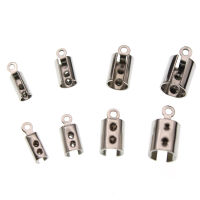 50pcs สแตนเลสสตีลสาย CRIMP End ลูกปัดสำหรับเครื่องประดับทำสร้อยคอ Connector Clasp DIY ผลการค้นหาเครื่องประดับตัวเชื่อมต่อ-GEIWH MALL