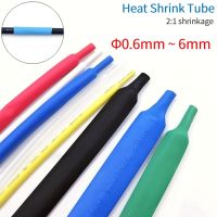 Heat Shrink Tube 0.6 0.8 1 2 3 3.5 4 5 6 mm 2:1 Ratio Polyolefin Insulated USB Cable DIY Connector Repair Wire Protect Sleeving