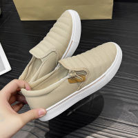 2023 Autumn New Casual Fashion Shallow Cut Single Shoes Womens Car Sewn Side Zipper Round Toe Flat Sole Shoes