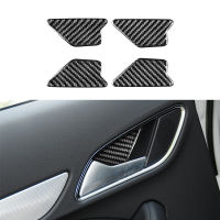 for Audi Q3 2013-2018 Inner Door Bowl Decoration Cover Trim Sticker Decal Car Interior Accessories Carbon Fiber