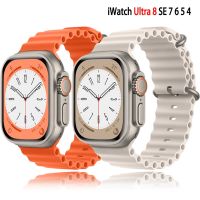 Ocean Strap For Apple watch Band 49mm 45mm 44mm 40mm 41mm 42mm 38mm silicone correa bracelet iWatch serie Ultra 3 4 5 6 SE 7 8 Straps