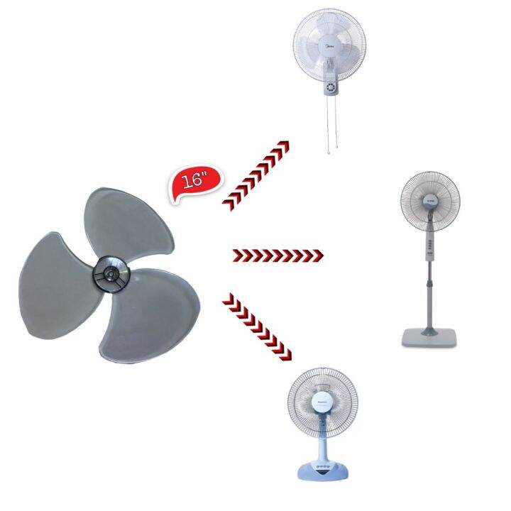 Universal Fan Blade Replacement 16 inch / 12 inch 3 Blade Bilah Kipas