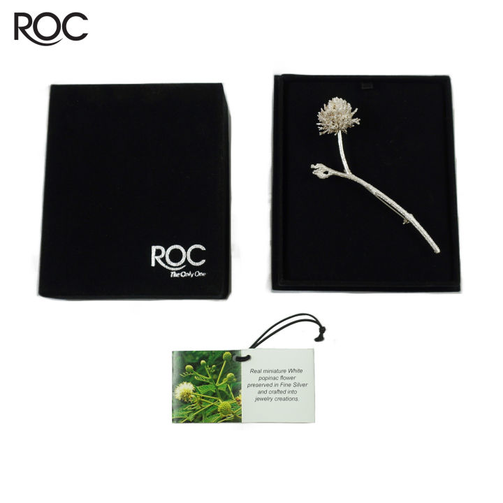roc-เข็มกลัดชุบเงินแท้-เข็มกลัดดอกไม้-เข็มกลัดติดเสื้อ-พินติดสูท-lapel-pin-ดอกไม้ติดหน้าอก-เข็มกลัดติดหน้าอก
