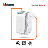 BTicino สวิตช์ทางเดียว 1 ช่อง เมจิก แอดวานซ์ สีขาว One Way Switch 1 Module 16AX 250V White รุ่น Magic Advance | M9001 | BTiSmart