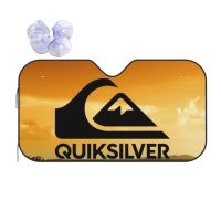 Quiksilvers ที่บังแดดแผ่นกรองแสงติดรถยนต์รถพับได้บังแดดที่บังแดดหน้ารถสะท้อนแสงกระบังแสง