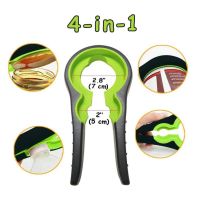 NEW 4 In 1 Corkscrew Glass Jar Lid Opener Manual Non slip Safety Can Opener Screw Cap Adjustable Gadget Kitchen Accessories Tool