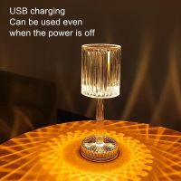 ● 【GM LIGHTING】 Diamond table lamp bedroom bedside decoration lamp crystal lamp night light USB rechargeable table lamp