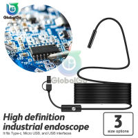 5.5มม. IP67กล้อง Endoscope กันน้ำ6 LEDs ปรับ USB Android กล้องตรวจสอบแบบยืดหยุ่น Borescope สำหรับศัพท์ PC